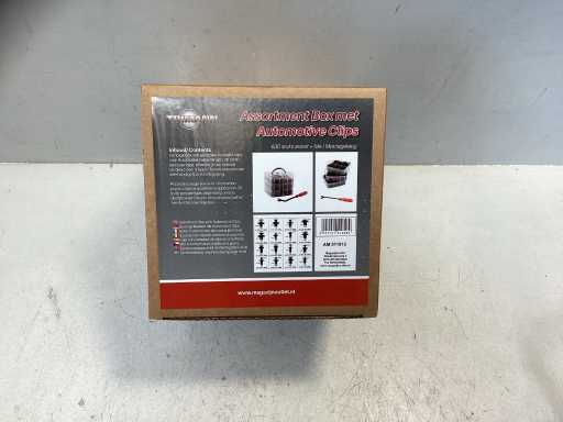 Scatola assortimento con clip per auto - 630 pezzi - Strumenti