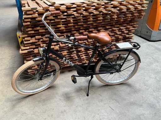 Bicicleta pentru copii Sjoef City băieți, 24 inch negru mat