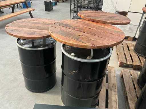 Comfort Oil Drum Bar-Tisch (3x)