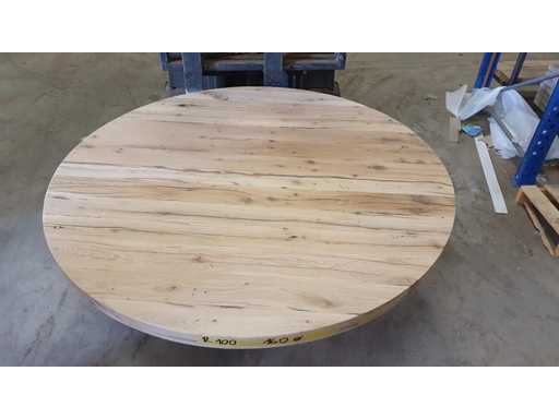 Piano del tavolo vecchio quercia liscio 160cm