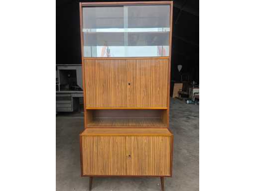 Vintage ladekast/vitrinekast