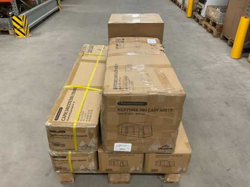 Charge von Wohnwagenzubehör