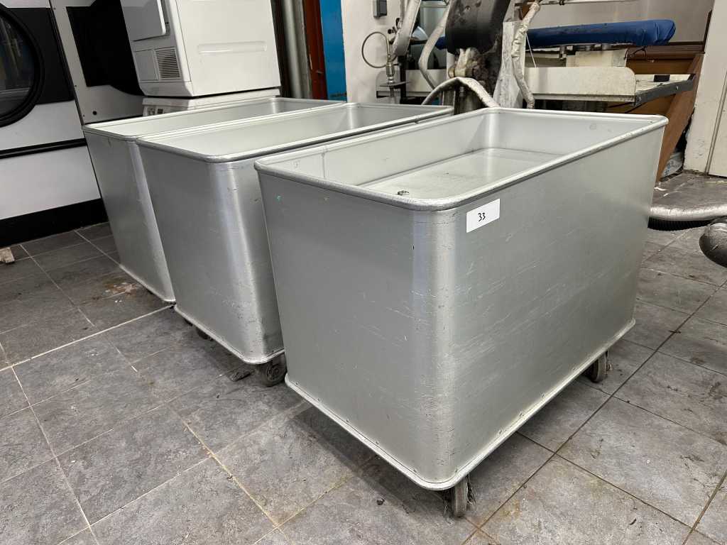 Rijbo - Aluminium spring bottom trolleys (3x)