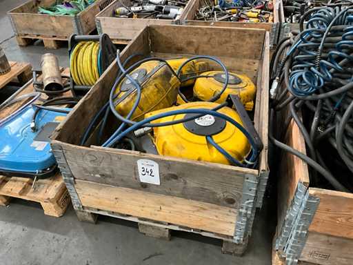 Divers bobinets de tuyau d’air (6x)