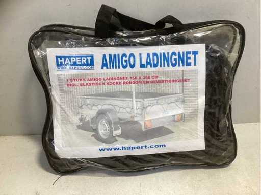 Anhängernetz – 150 x 250 cm – elastisches – Anhängerabdeckungsnetz