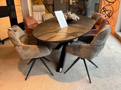 Chaise de salle à manger pivotante MXF (6x)