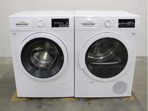 Seria Bosch|6 mașina de spălat VarioPerfect EcoSilence Drive & seria Bosch|6 uscător de mașini