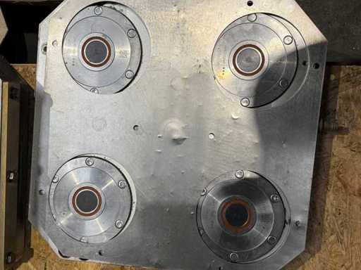 GARANT - ZEROCLAMP - Garant ZEROCLAMP piastra base a 4 posizioni con copertura