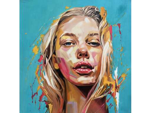 Andrea Riesman (1993), origineel schilderij