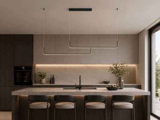 Alura Pendant Lamp 100cm&100cm Duo Line 40W LED 3CCT Color & 3 Steps Dimming(1x)