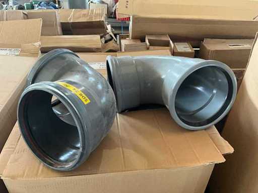 Lot Pvc wygięty 200mm 87°