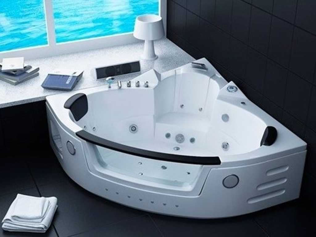 2 Person Whirlpool massage bath - corner bath 1500x1500x620mm 