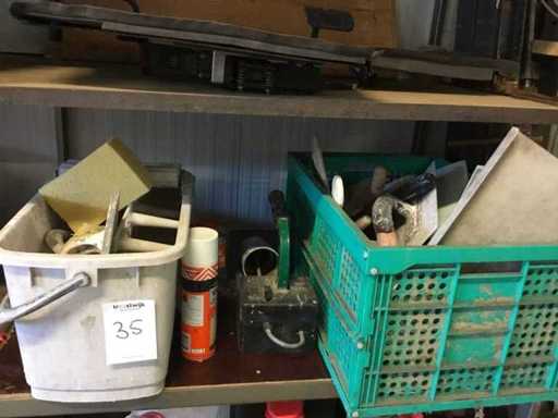 Diverse voeg gereedschap Diverse bouwmaterialen