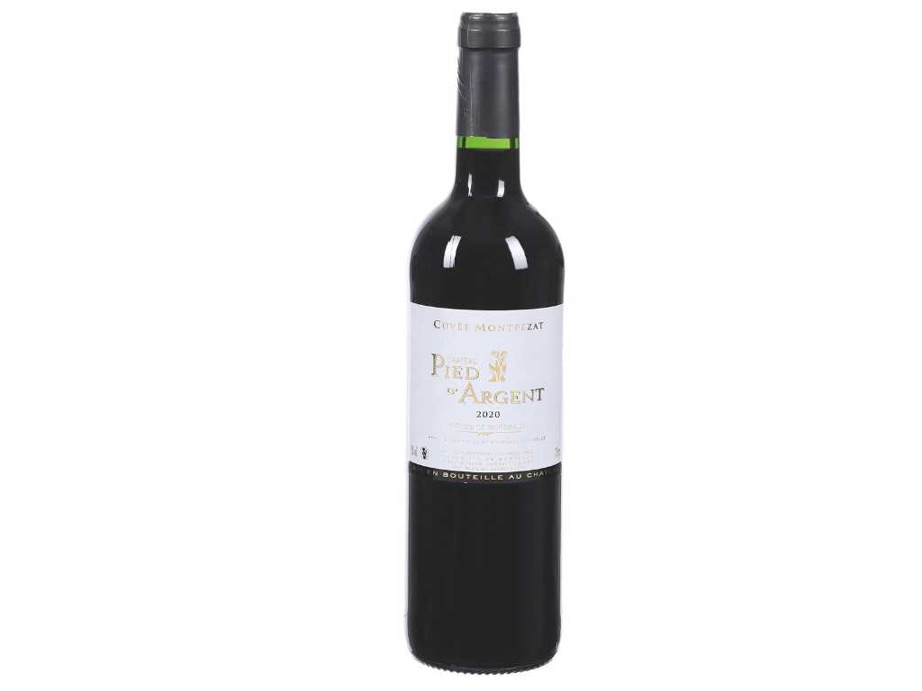 CHATEAU PIED D'ARGENT CUVÉE MONTPEZAT - CÔTES DE BORDEAUX - 2021 - Vino rosso in casse di legno (120x)