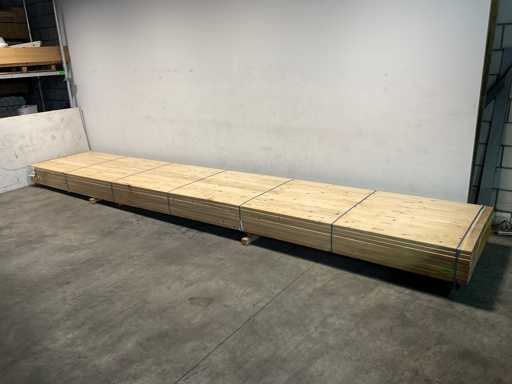 Vuren plank geschaafd 690x17x3,8 cm (29x)