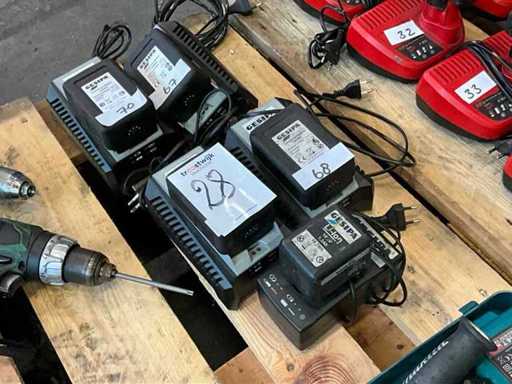 Gisepa Acculader en accu (5x)