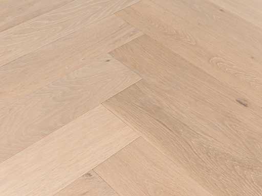 63 m2 Parquet oak herringbone multi-plank - 550 x 110 x 14 mm
