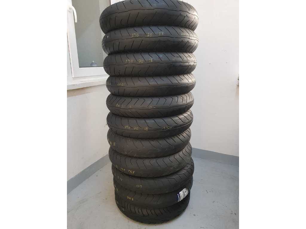 various - various ( Michelin, Pirelli, Bridgestone, Dunlop, etc ) - tires 130 70 18 (11x)