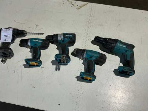 Makita Accu-boormachine (5x)