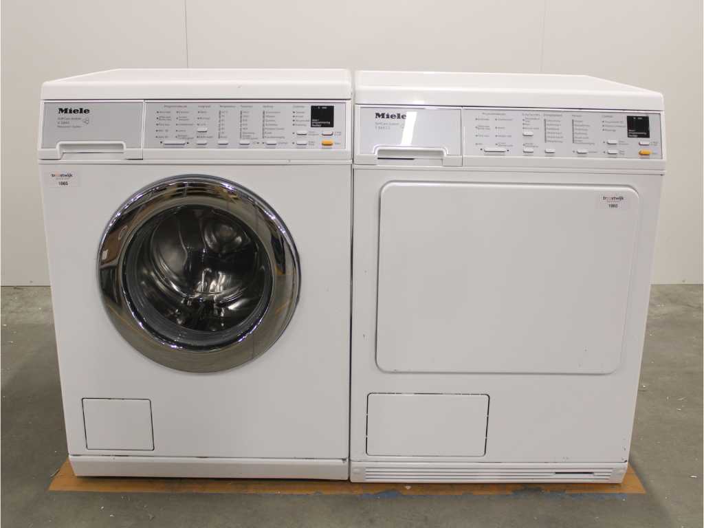 Miele V 5845 SoftCare System Washing Machine & Miele T 8463 C SoftCare System Dryer