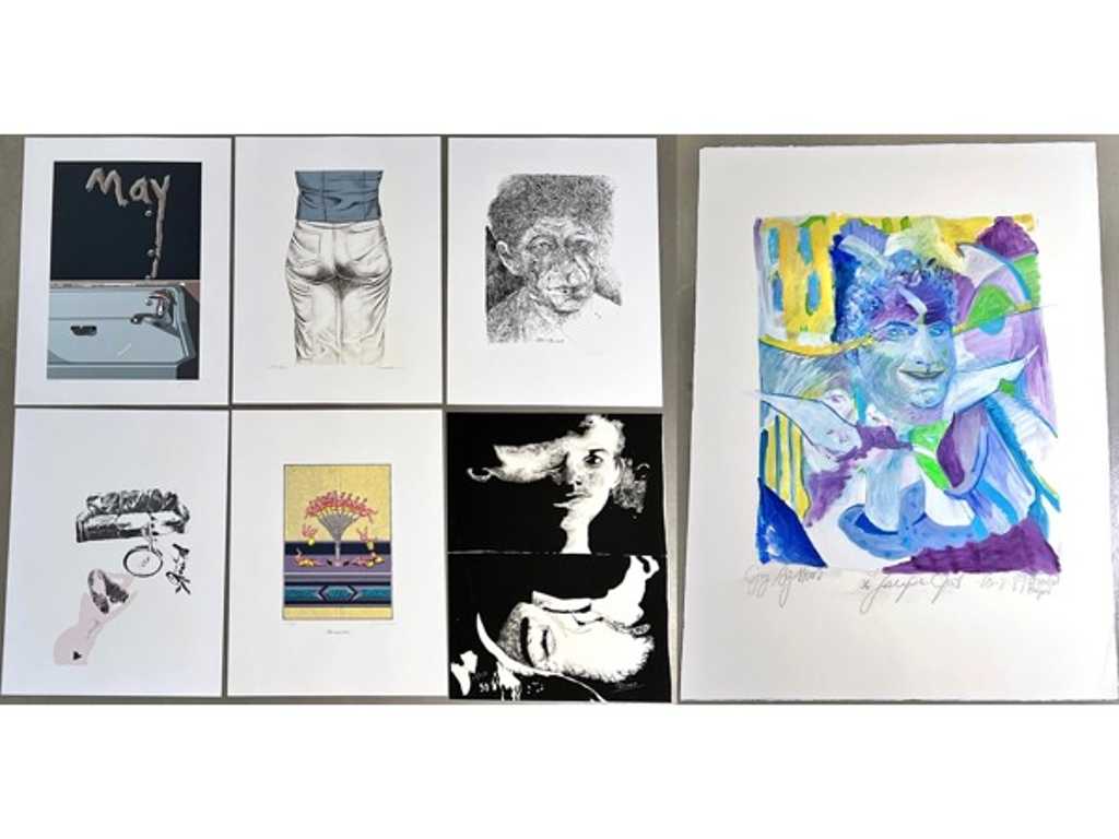 Diverse Belgische kunstenaars – Top grafiek + 1 origineel