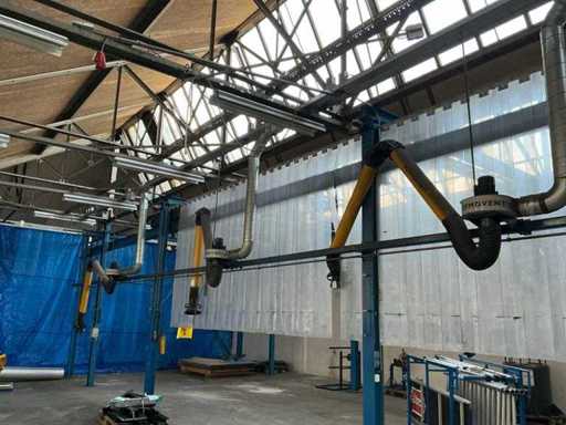 2011 Plymovent KUA 4 Lasdampafzuiginstallatie (3x)