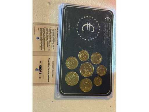 Vergoldete Eurokursmünzen Österreich