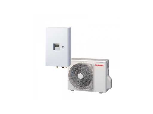 Toshiba - R32 Estia - HWT-601HW-E / HWT-601XWHM3W-E - Air-water heat pump set