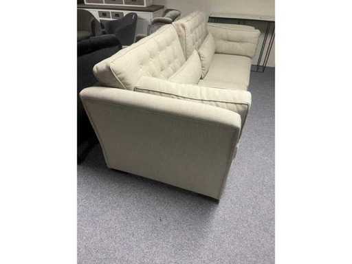 Sofa, Kleppe Capiton, około 220 cm 3-miejscowy Bouclé beżowy