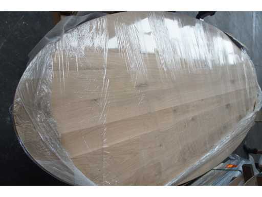 1x blat de mas? din stejar masiv 3m oval