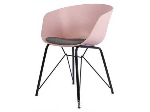 Mega Decor Schelpstoel Roze (6x)