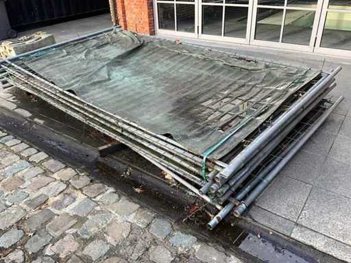 Bouwhek met afdekzeil (11x)