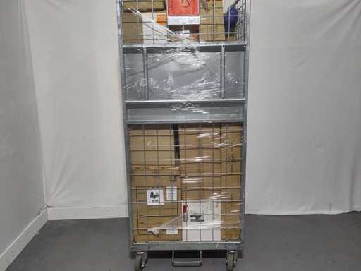 Rolcontainer met diverse producten