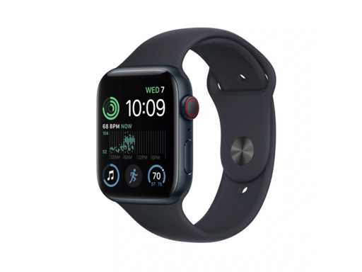 Apple - SE - Smartwatch GPS Midnight Aluminum