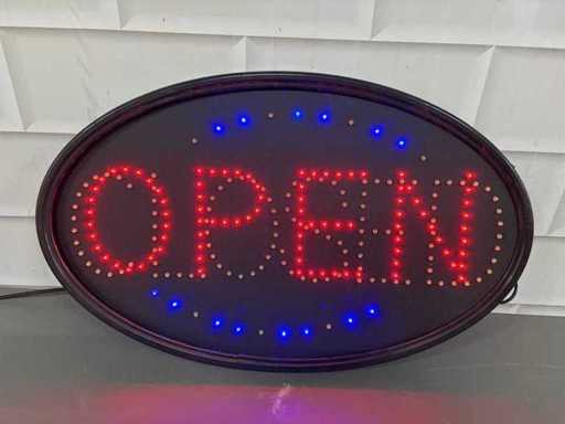 Znak LED otwarte / zamknięte