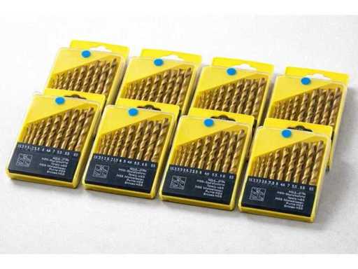 Set di 8 set completi di nuove punte da trapano – Diametri assortiti