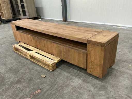 Eichen-TV-Möbel 45,5x220,5x40,5 cm