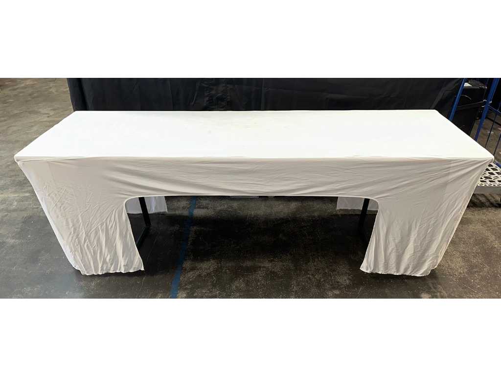 Table cover beer tent table 70cm white (2x)