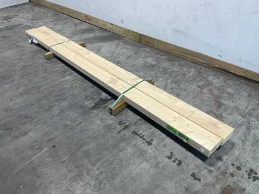 Planed spruce beam 300x15x7.5 cm (2x)