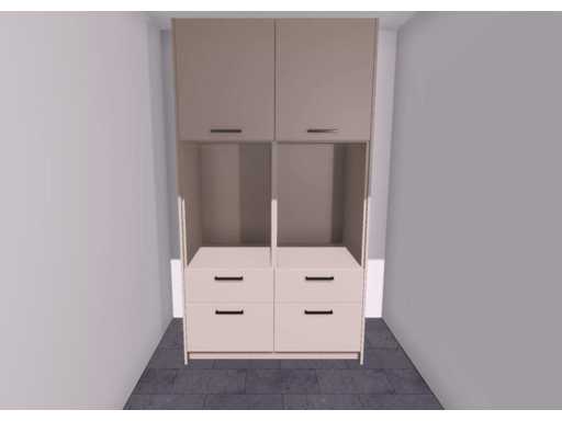 Werkkast voor wasmachine en droger