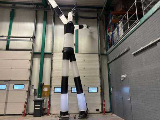 Skydancer noir et blanc à deux jambes