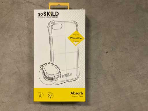 Housse de téléphone pour iPhone X/Xs à couverture transparente Skild (250x)