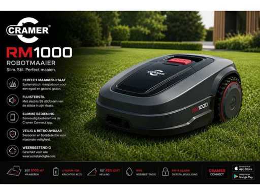 Tondeuse à gazon robotisée Cramer RM1000
