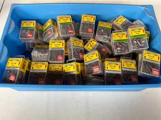 Rotadrill Diverses vis en acier inoxydable et galvanisées (50x)