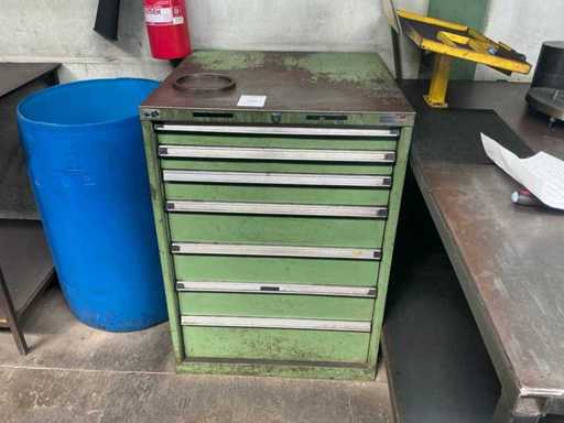 Ladekast met gereedschapshouders