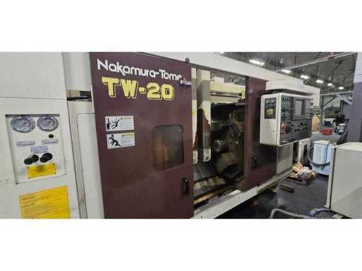 NAKAMURA TOME TW20 MM tokarka CNC z dwoma wrzecionami z narzędziami zmotoryzowanymi
