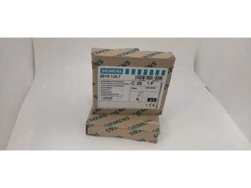 SIEMENS - 5SY8125-7 - Miniature circuit breaker 30kA C 25A 1pole (2x)