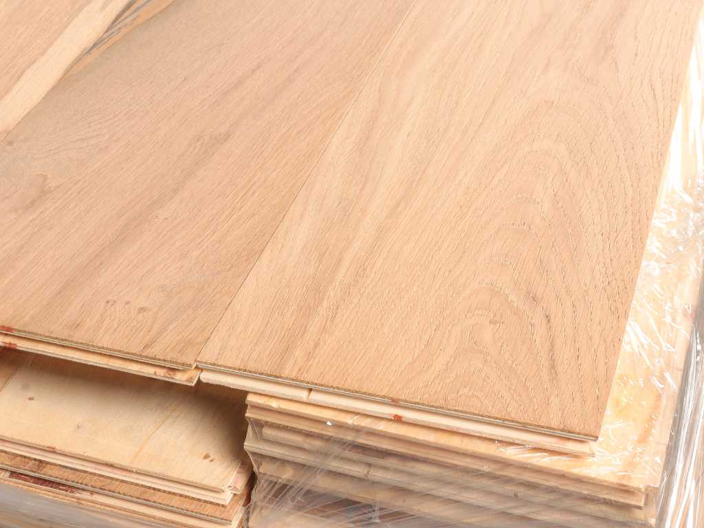 121 m2 Multiplank untreated oak parquet - 1885 x 180 x 14 mm