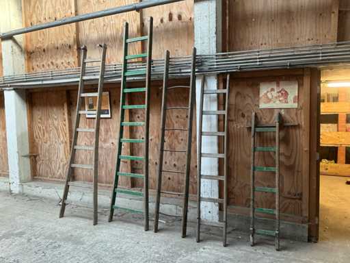 Diverse houten ladders (5x)