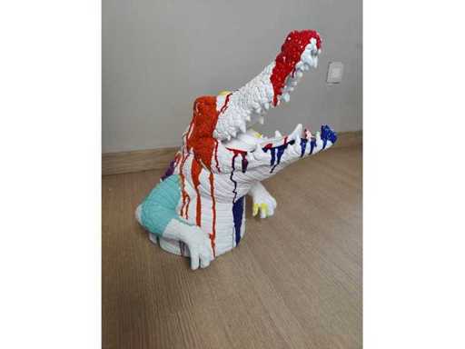 Crocodile - Statue de jardin